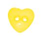 Preview: Kids buttons as hearts in light yellow 12 mm 0,47 inch